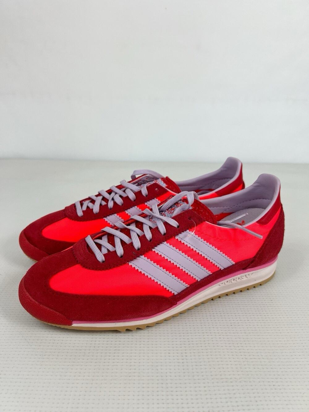 Adidas Women's SL72 OG Originals Size 6 Solar Red Lavender JH7392 Athletic New